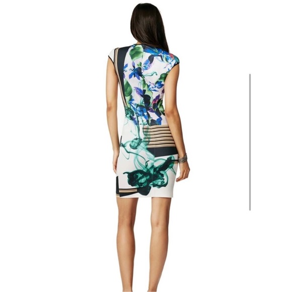 Clover Canyon Printed Scuba Mini Dress, Small - Picture 3 of 5